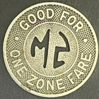 Santa Monica Municipal Bus Lines G f One Zone Fare Transit Token 23mm Wm   2 