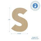 12  Wooden Letter S Cutout Wood Letters For Wall   Party Decorations