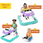 Bright Starts Little Speedster 3-in-1 Car Walker  Purple Power  Baby Activity Wa