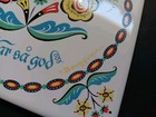 Vintage Bergren Swedish Ceramic Tile Trivet With  var Sa God  - 6 In  Square