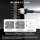 8k Certified Ultra High Speed Hdmi 2 1 Cable 6ft 48gbps Braided Gaming Cord 10k