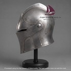 Zain Medieval Knight Helmet Handmade Steel Armor Helmet Sca Larp Cosplay Costume