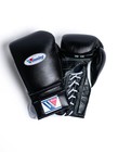 Professional Boxing Gloves 16 Oz Black And Headgear Large Original Leather
