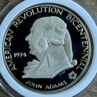 1974 Us Mint John Adams  925 Silver Proof Coin American Bicentennial Gem Bu Unc