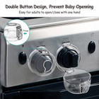 5pc Stove Knob Safety Cover Child Proof Gas Stove Knob Lock Cover Toddlers Safe