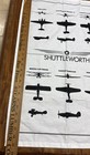 Shuttleworth Airplanes Design Tea Towel 12x28