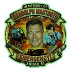 Emergency Squad 51 Firefighter Decal Sticker Mantoothe Fire Rescue Vinyl Custom