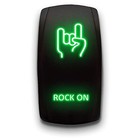 Laser Etched 5-pin Double Pole Single Throw Rock On Rock On Green