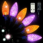  Halloween Lights  32 8 Ft 50 Led C9 Halloween Color Change Lights With Remote 