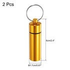 2 Pcs Metal Toothpick Holder Reusable Toothpick Case Toothpick Container Gold