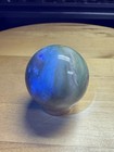 5685 Caribbean Calcite Sphere Aka Blue Aragonite Uv Reactive 1 9   dia