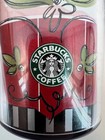 2003 Starbucks Coffee Valentine Heart Insulated Plastic Tumbler Travel Cup Mug