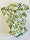 Crochet Handmade  Dish Cloths for Kitchen  100  Cotton white green set Of 2