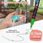 Permanent Oil Based Paint Markers  Fine Point Oil Paint Pen  12 Colors Fine Tip