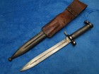 Original Vintage Swedish M1898 Mauser Bayonet  And Scabbard With Frog