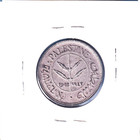 1942 Palestine 50 Mils  km-6    1350 Asw Silver     london Mint   Olive Branch