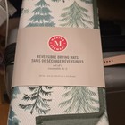 Martha Stewart Reversible Drying Mats Set Of 2 Green White 16x22 Holiday Trees