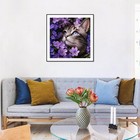 Cat Diamond Art Kits For Adults - 5d Full Drill Round Diamond Painting Kit Fo 