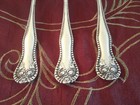 Rose York Rose Three Silverplate Forks 7 1 8  Unknown Maker