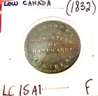 Mogi9 Low  Canada F  1832 Half Penny Token Lc-15a1 Montreal