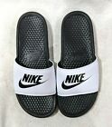 Nike Benassi Jdi White black Men s Slides Sandals - Size 8 9 10 11 12 13 14  Nwb