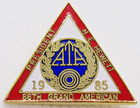 Ata Grand American 1985 Lapel Pin President H e  Hewett Trapshooting Triangle Us