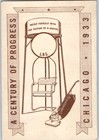1933 Chicago Worlds Fair Hoover Vacuum Souvenir Trade Card Century Of Progress