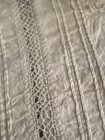 Antique Linen Bridal Trousseau Sheets Pair Monogram Lace Edwardian Set