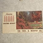 Vintage Thos  D  Murphy Co  Advertising Ink Blotters - Lot Of 8 - Multicolor