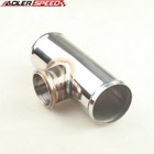 2 5  Inch Stainless Steel Blow Off Valve T Pipe For Tail 50mm Bov Flange Pipe Us