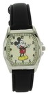 Disney Nib Unisex Mickey Mouse Vintage Classic Leather Strap Watch  Mk5471