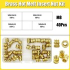 Brass Threaded Insert Nuts M2-m8 Heat Set Knurled Metric Assortment