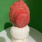 Hand Painted Ceramic Glitter Snowman Figurine Christmas Vintage