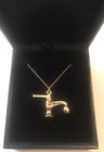 Original New Farrah Fawcett 14kt  Gold Filled Faucet Pendant Circa 1977