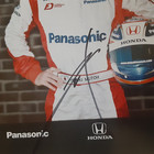 Hideki Mutoh  06 Autographed Hero Card Panasonic Honda Formula Dream Indycar