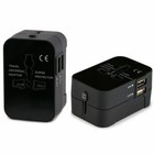 Universal Travel Ac Power Charger Adapter Plug Converter 2 Usb Port Us au uk eu