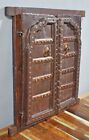 Antique Wooden Wall D  cor Window Panel With Frame Original Old Fine Hand Crafted