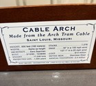 Vtg Genuine St  Louis Gateway Arch Union Electric Tram Cable Arch Missouri 9 5   