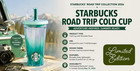 Starbucks Road Trip Collection - Cold Cup W locking Straw 16 Oz - Brand New