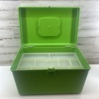 Vintage 1970s Wil-hold Wilson Green Sewing Chest Storage Box 1 Tray