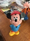 Vintage Disney Mickey   Minnie Mouse Donald Duck Goofy   Pluto Squeaky Bath Toys