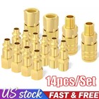 14pcs Air Hose Fittings  1 4  Npt Quick Connect Air Coupler And Plug Kit  ss