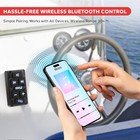 Pyle 4 Channel Wireless Bt Streaming 600 Watt Max Waterproof Marine Amplifier