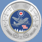 Set Of 2024 Canada Air Force Toonie   Montgomery Loonie Mint Unc  2 Dollar Coins