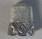 Antique Sterling Silver Sewing Thimble 4 4g Sz 11 Ketcham Mcdougall   j5001