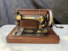 1905 Singer 28 Handcrank Antique Sewing Machine With Case And Accessories Rare 
