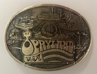 New Vintage Opryland Usa Belt Buckle By Award Design Metals - Solid Brass  Rare