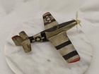 Vintage Htc P51d 8378 Tin Toy Airplane Friction Toy