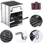 Wood Burning Camp Stove Camping Folding Mini Rocket Portable Backpacking Bbq Us