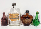 Antique Lot Of 14 Glass Medicine Bottles Apothecary Liquor Tonic Bottle